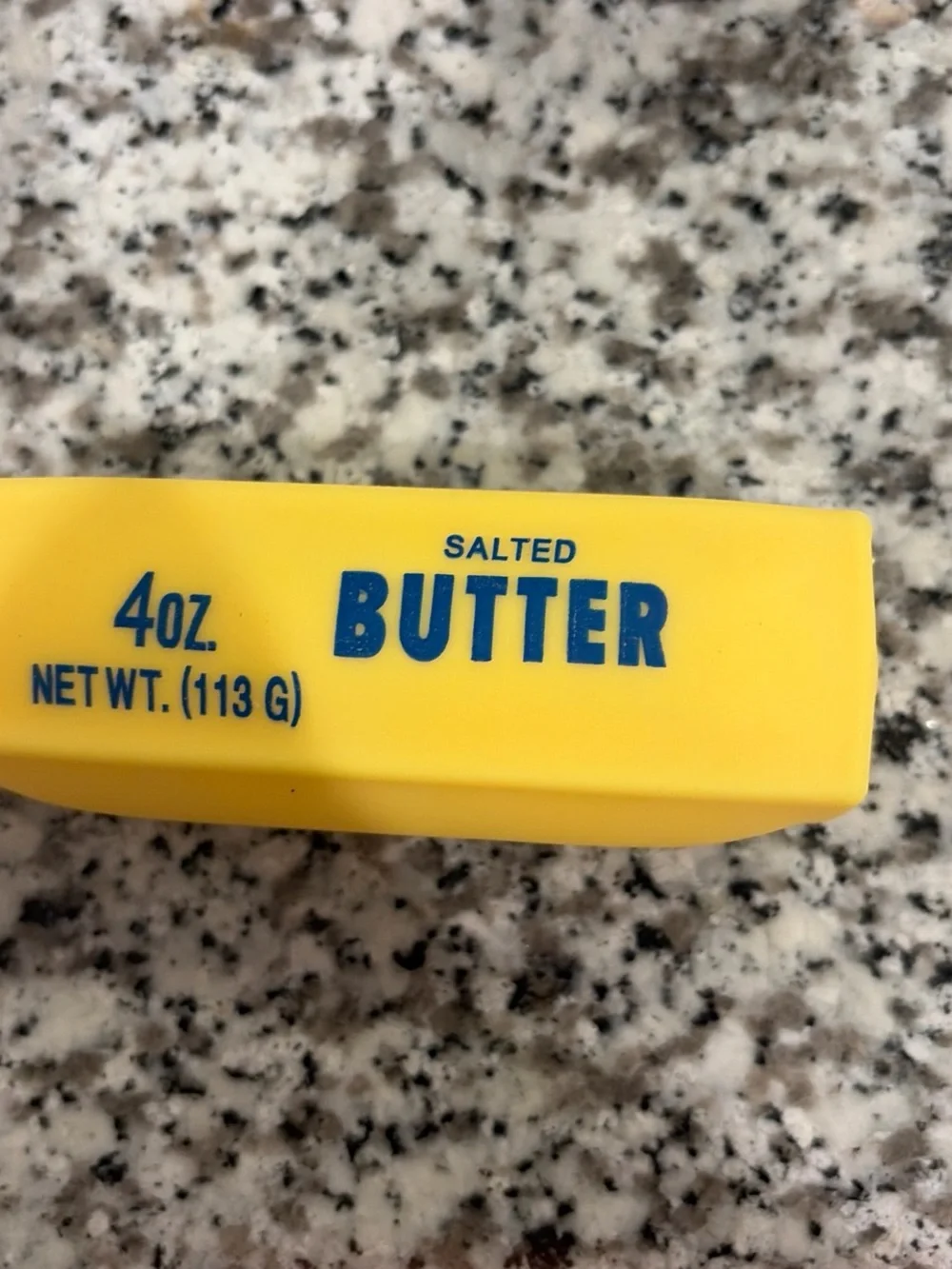 Salted Butter Stick - Yellow with Blue Text